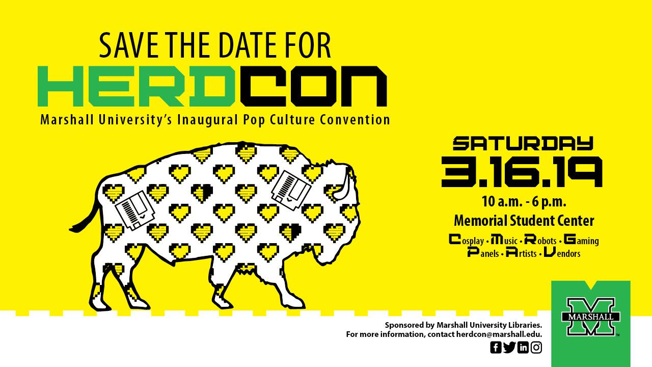 Save the date graphic for HerdCon 2019