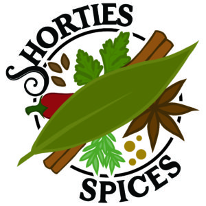 Shorties Spices logo, color version