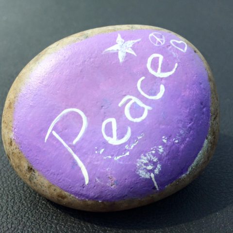Hand-painted kindness rock