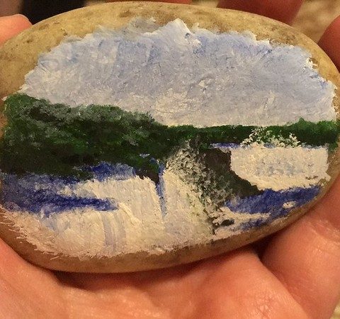 Hand-painted kindness rock
