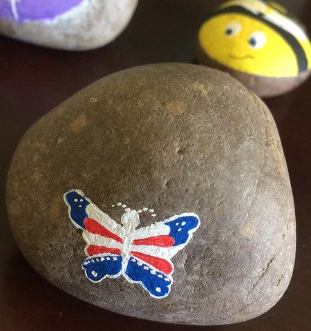 Hand-painted kindness rock