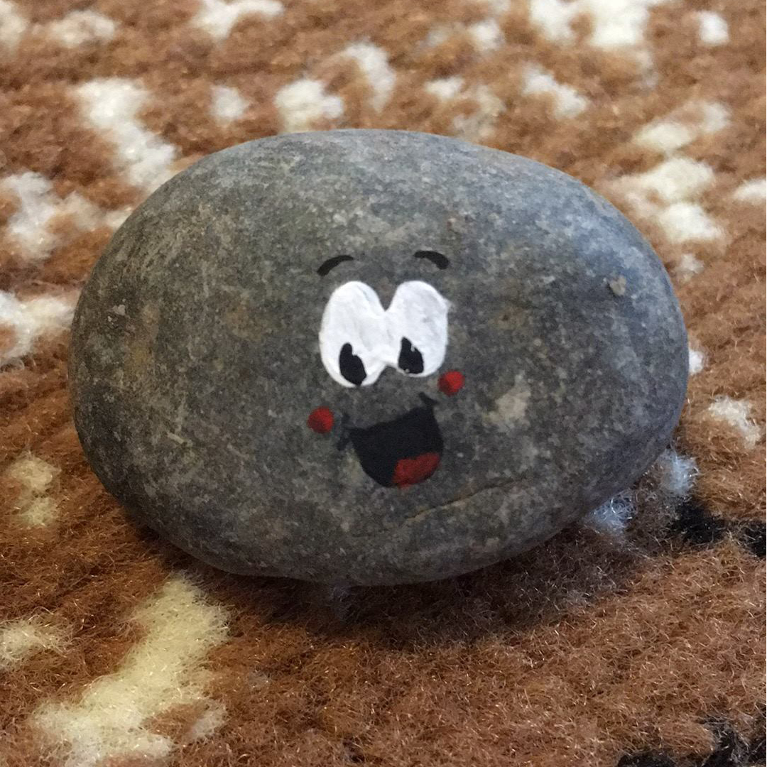 Hand-painted kindness rock